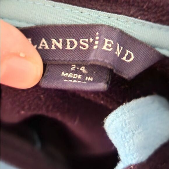 Lands End fleece jacket women's size XS 2-4 light blue color - Picture 3 of 6